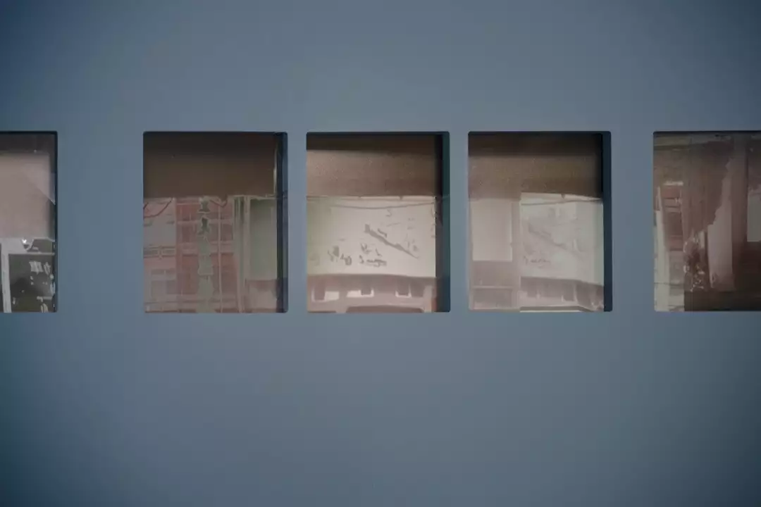張庭甄,《掃描一扇目光》,玻璃噴墨輸出,30 x 26 cm(一式 12 件),2025。圖片來源:藝術家提供。